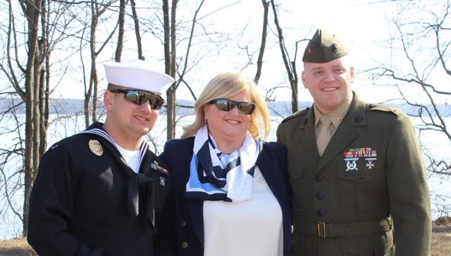 Santamorena's sons Ian (left) and Davin (right) continue the tradition of serving in the military. [Courtesy of Diane Santamorena]