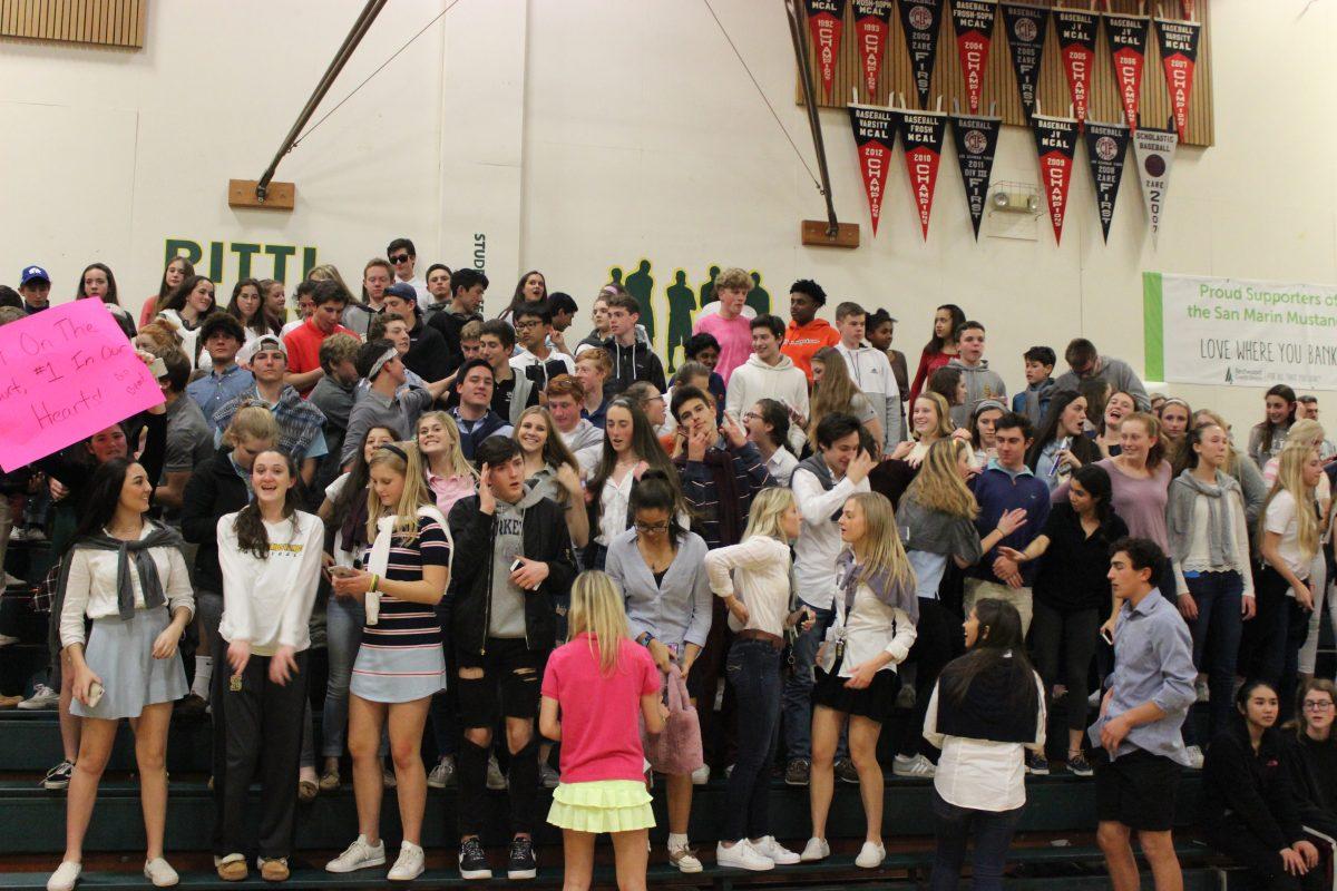 The crowd at the boys game. [Jenna Clark]