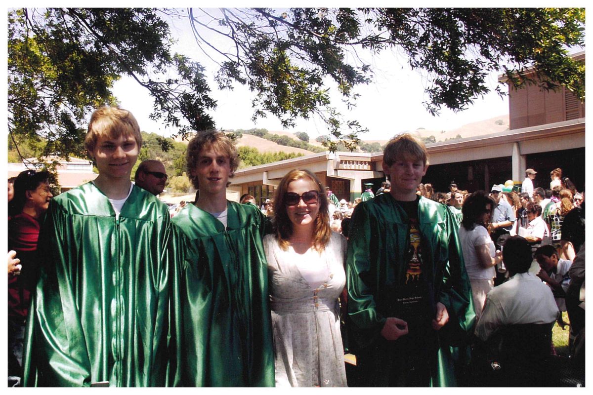 (Courtesy of Erik Briggs) Erik Briggs (left) poses for a photo with his classmates after his graduation in 2007.