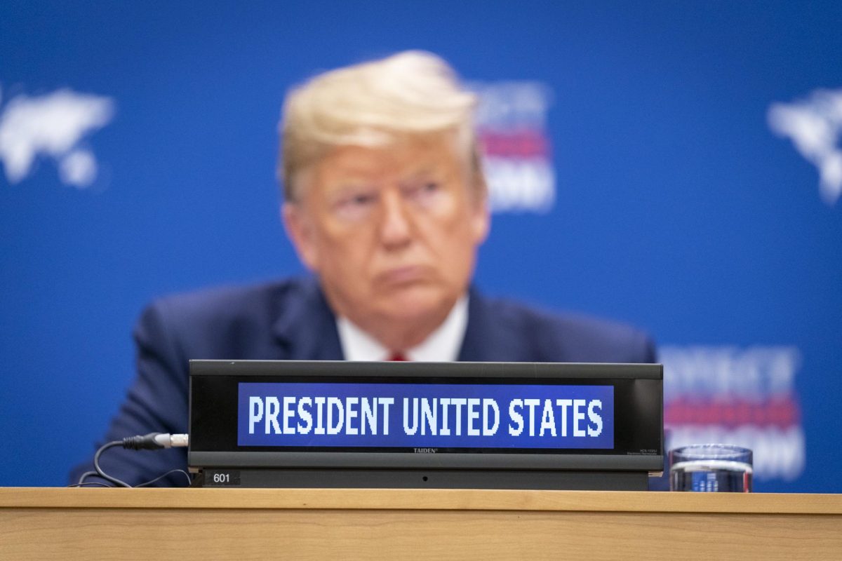 President Donald J. Trump attends a United Nations event on Religious Freedom Monday, Sept. 23, 2019, at the United Nations Headquarters in New York City. (Official White House Photo by Shealah Craighead)