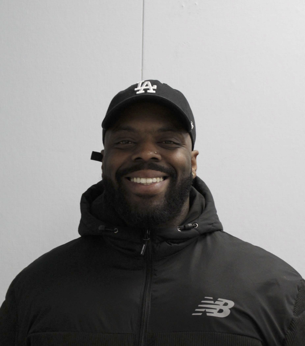 Antwan "Banks" Williams poses for a photo. Williams helps students who might be struggling at home, school or in social situations. 