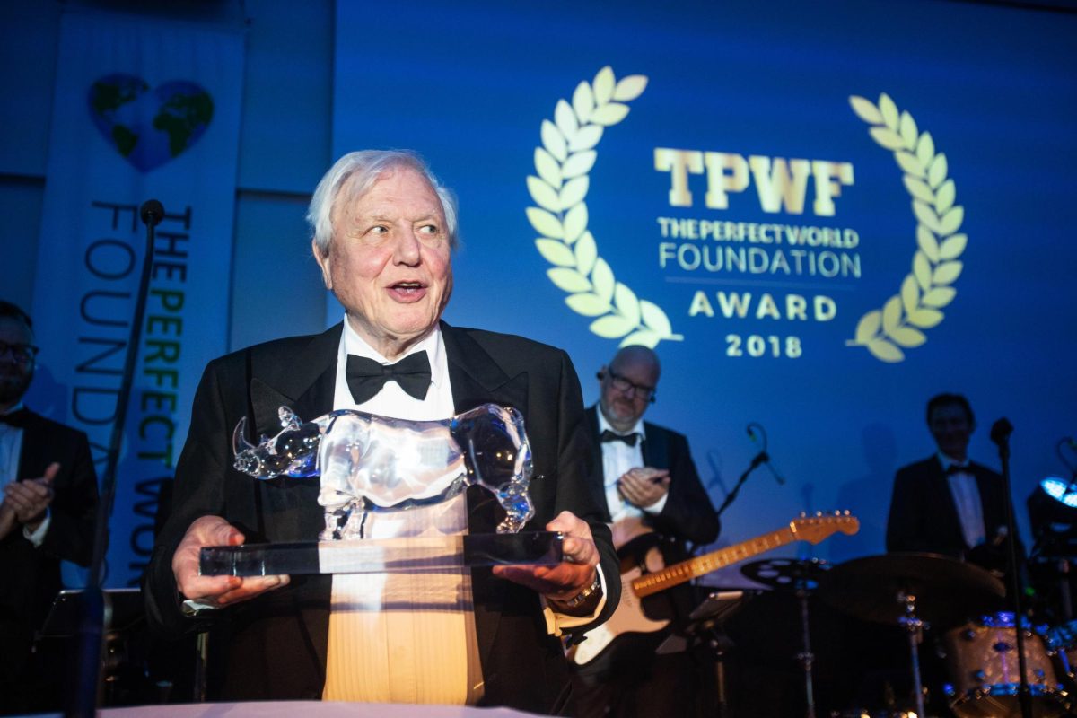 Sir David Attenborough, The Perfect World Foundation Award 2018.